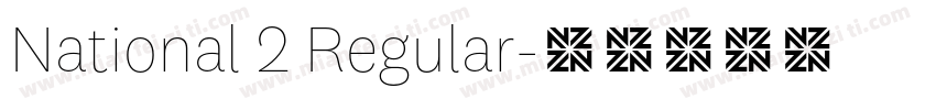 National 2 Regular字体转换